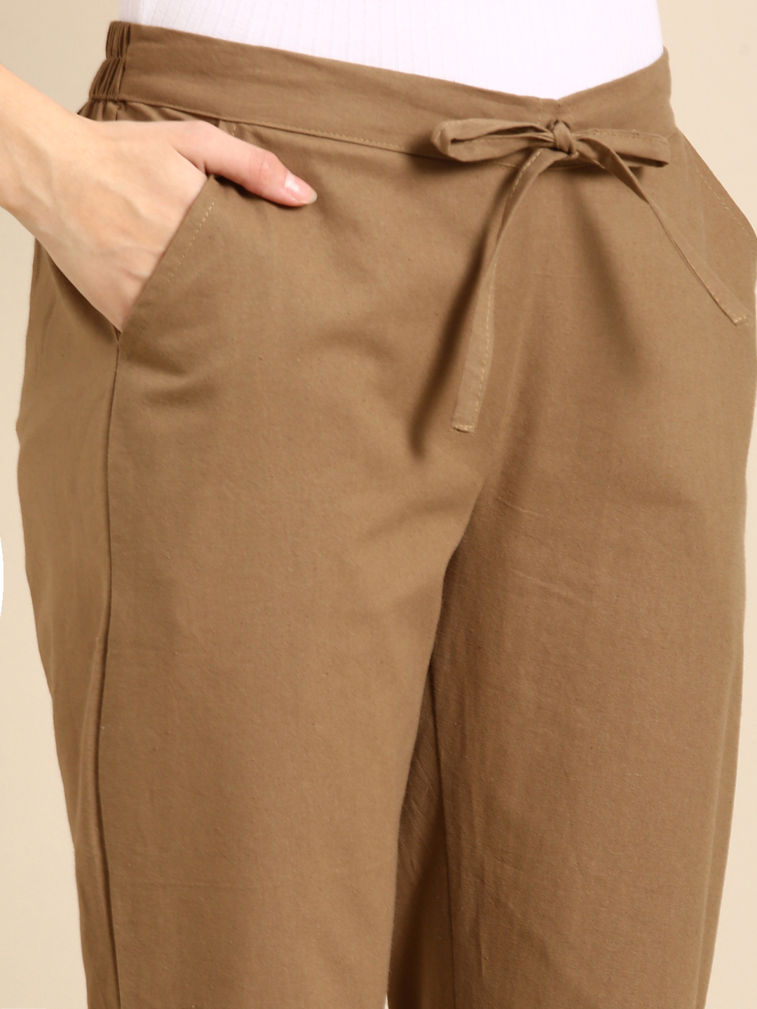 Coffee Brown Classic Pants