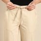 Beige Side Chikan Pants