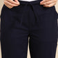 Navy Blue Side Chikan Pants