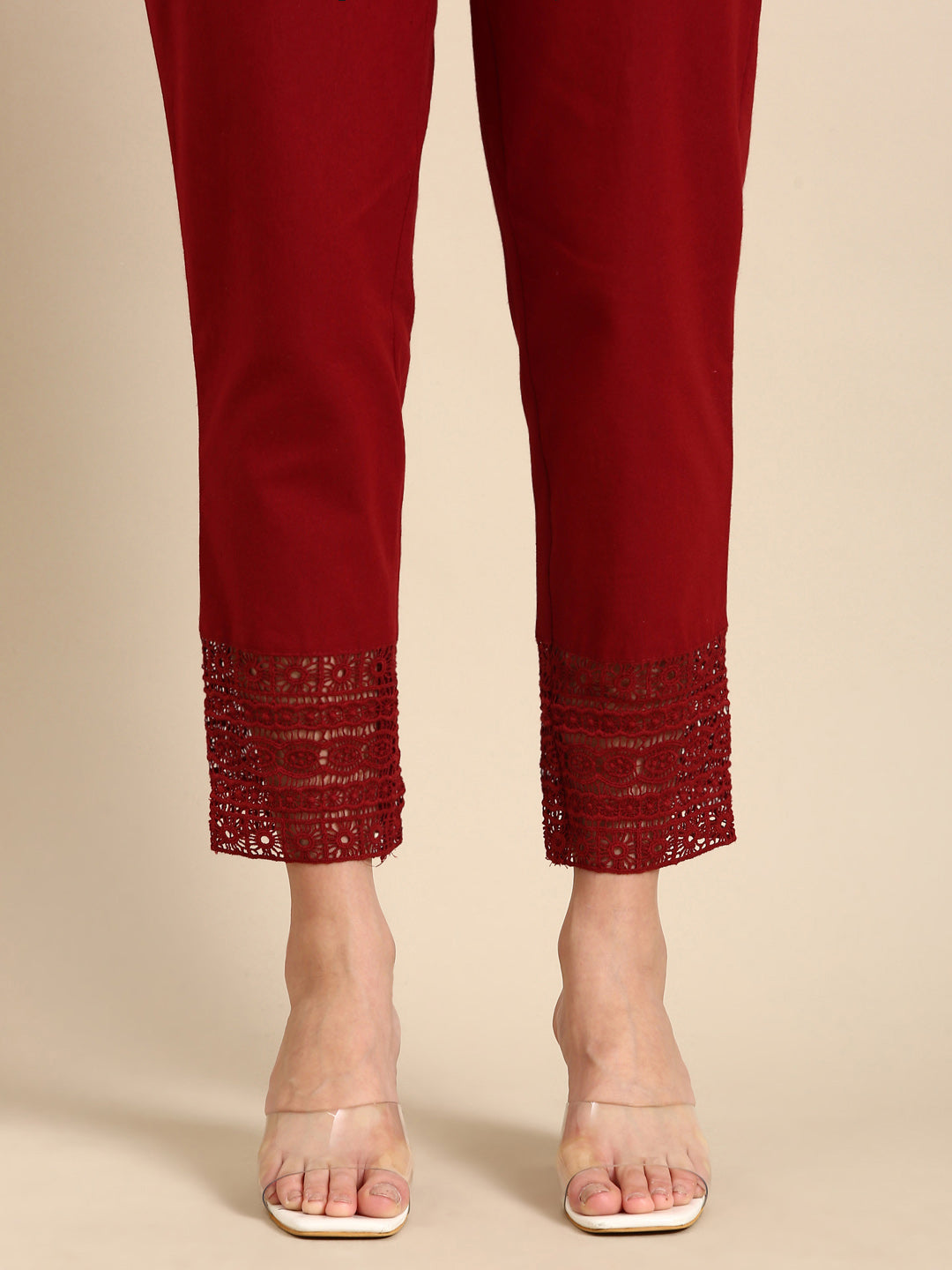 Marron Crochet Pants
