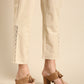 Beige Side Chikan Pants