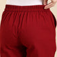 Maroon Side Chikan Pants