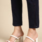 Navy Blue Side Chikan Pants