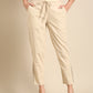 Beige Side Chikan Pants