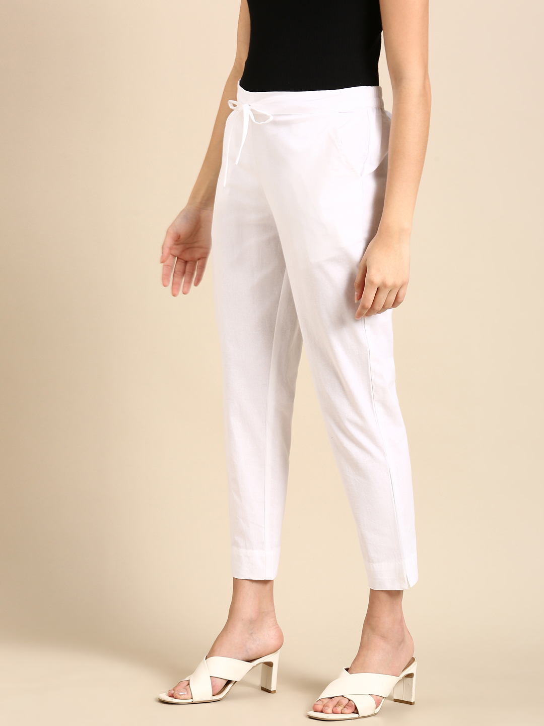 White Classic Pants