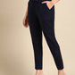 Navy Blue Side Chikan Pants