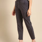 Dark Grey Side Chikan Pants