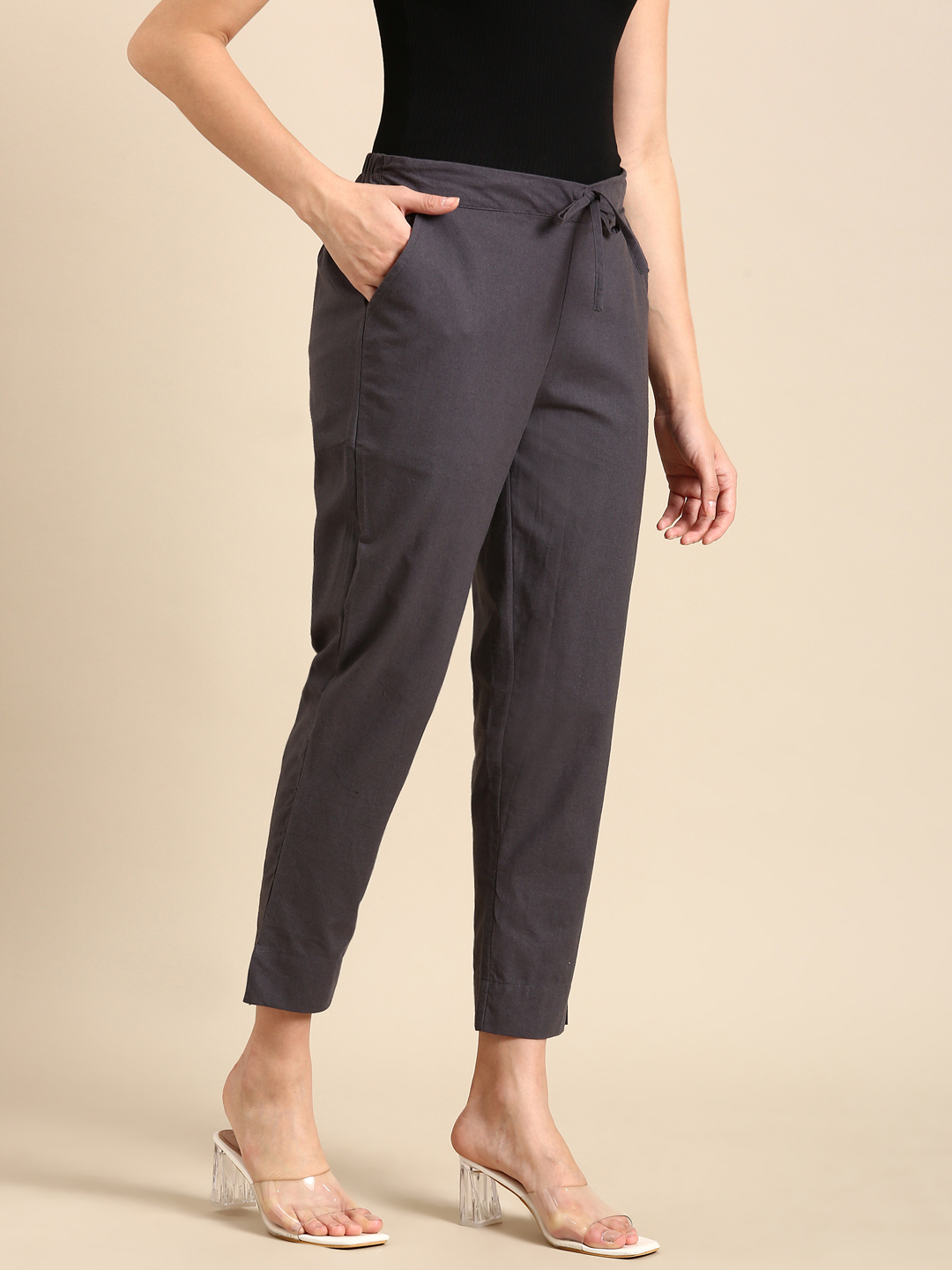 Cement Grey Classic Pants