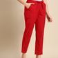 Red Classic Pants