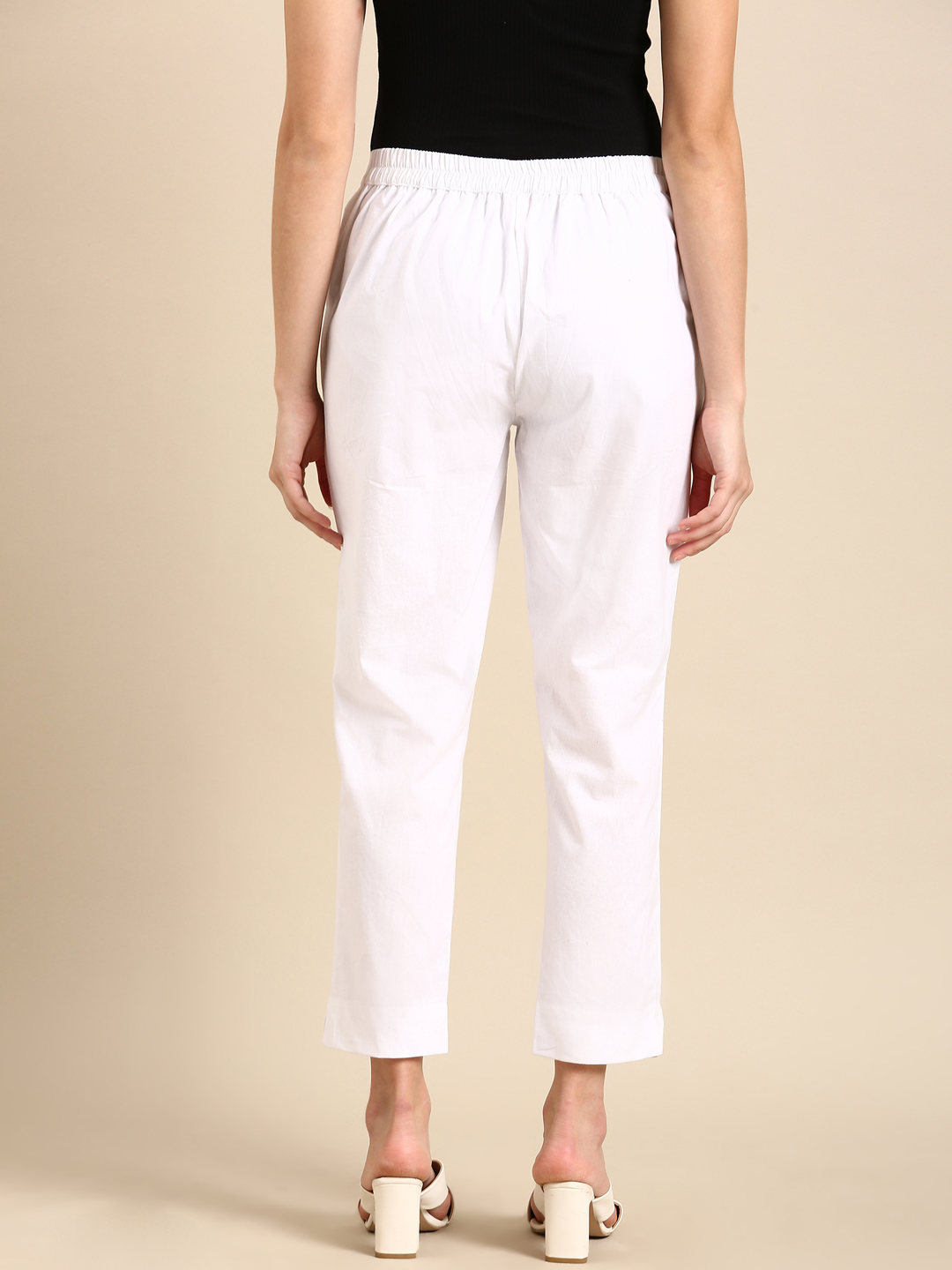 White Classic Pants