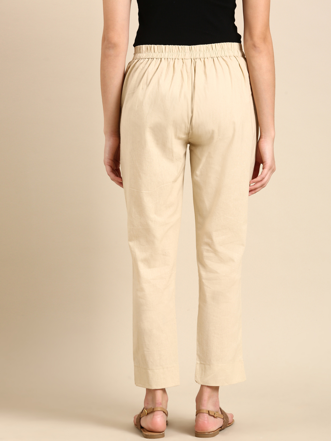 Beige Classic Pants