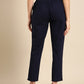 Navy Blue Side Chikan Pants