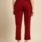 Maroon Classic Pants