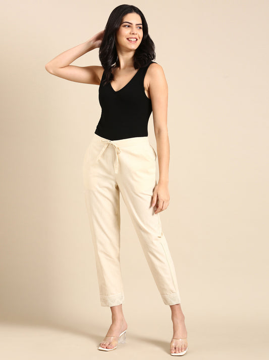 Johnna Classic Cream Pants