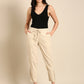 Beige Side Chikan Pants