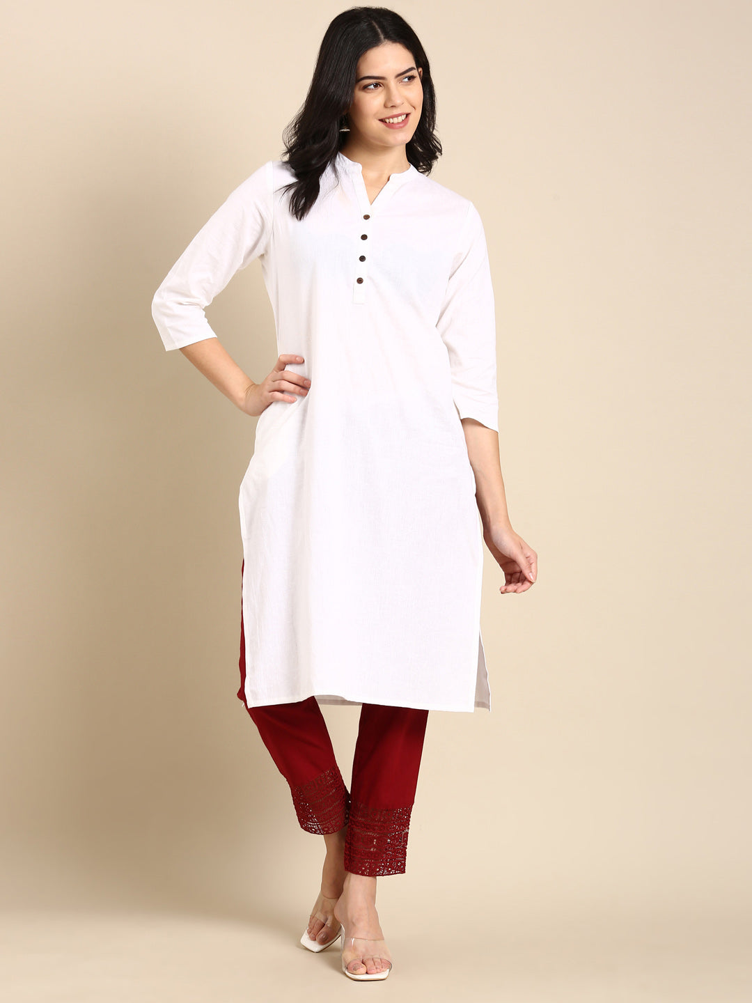 Marron Crochet Pants