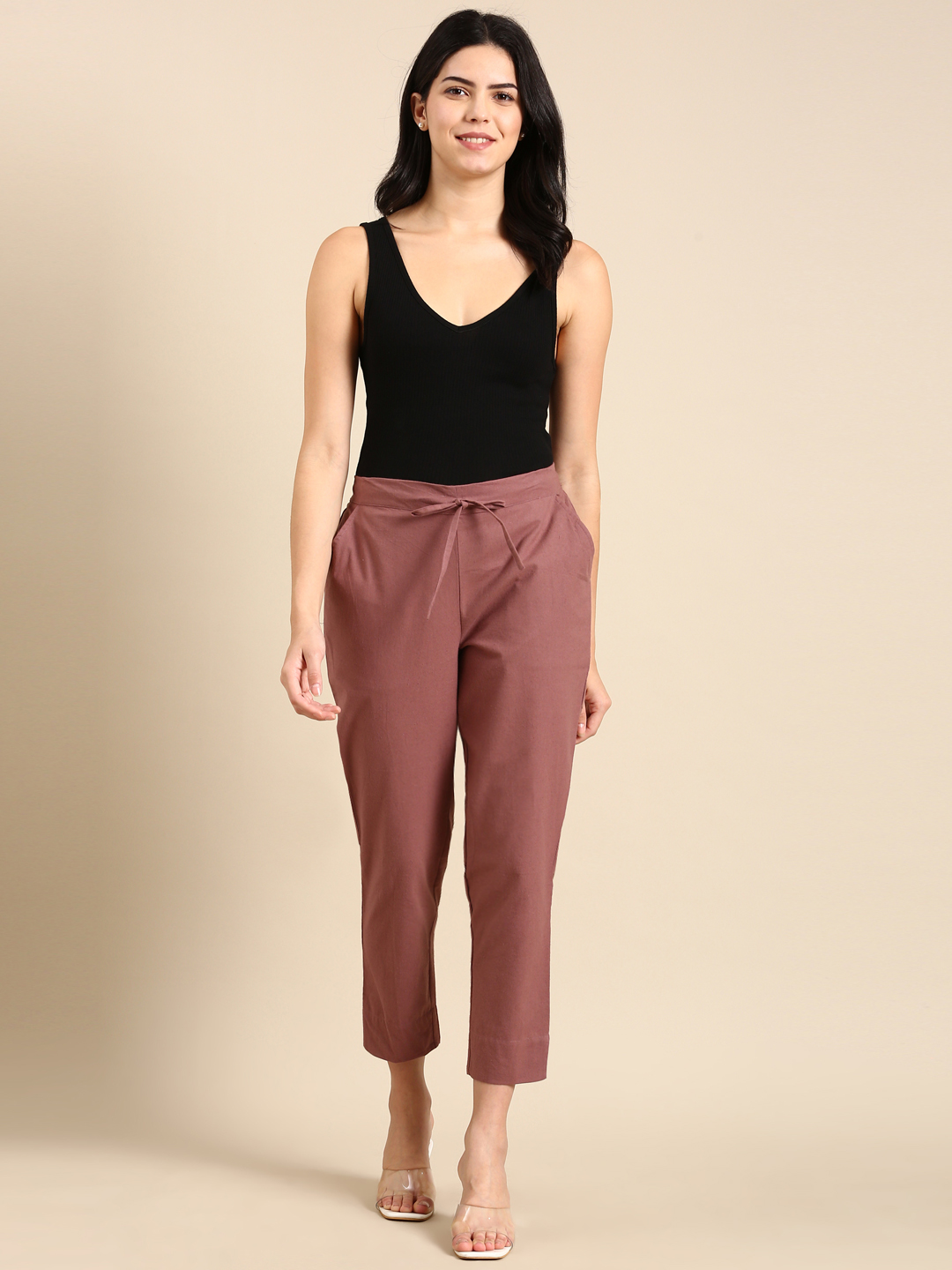 Rose Taupe Classic Pants