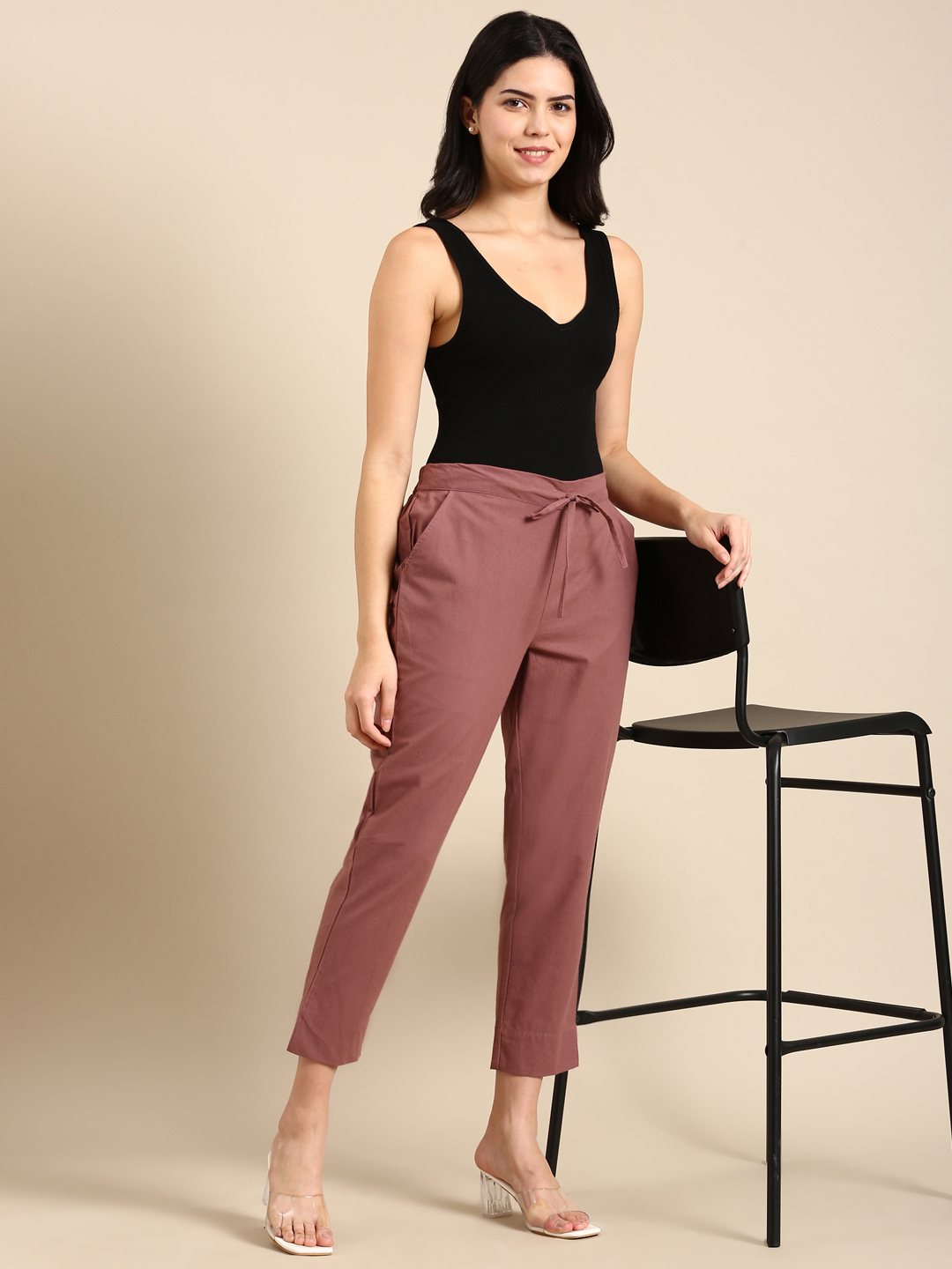 Rose Taupe Classic Pants