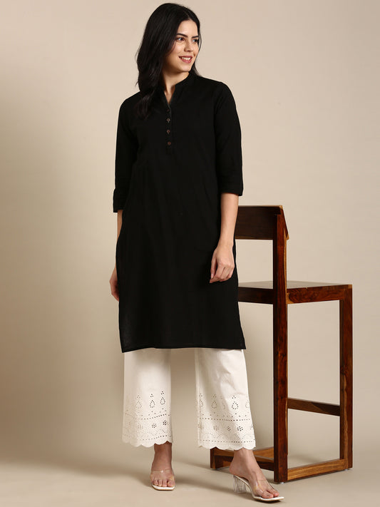 Off White Chikankari Parallel